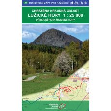 Lužické hory 1:25 000, PP Žitavské hory, 4. vydání - turistická mapa s letní a zimní nadstavbou, Geodézie On Line 2018
