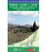 Šumava Pláně, podrobná turistická mapa 1:25 000, Geodézie On Line