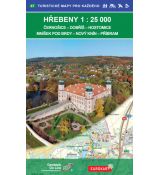 Hřebeny 1:25 000, 3.vydání, 2018, Geodézie On Line, podrobná mapa