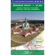 Žďárské vrchy 1:25 000, turistická mapa; Geodézie On Line, spol. s r.o.; 2018
