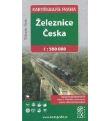 Železnice Česka 1:500 000 (obrázek obálky - 1. vydání), Kartografie Praha