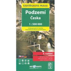 Podzemí České rebubliky 1:500 000, mapa Kartografie Praha