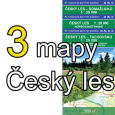 Český les 1:25 000 - 3 mapy (GOL_55_56_57)