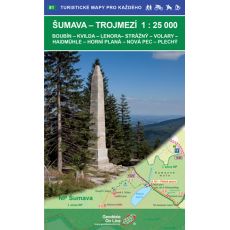 Šumava - Trojmezí 1:25 000 (2. vydání, 2019, Geodézie On Line, Turistické mapy pro každého: list 81)