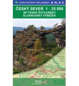 Český sever 1:25 000, NP České Švýcarsko, Šluknovský výběžek - turistická mapa Geodézie On Line, 2019