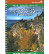 Labské pískovce, České a Saské Švýcarsko, Lužické hory 1 : 25 000, atlas