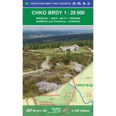 Brdy 1:25 000 CHKO (2020, 3.vydání, GOL_52); turistická mapa Geodézie On Line