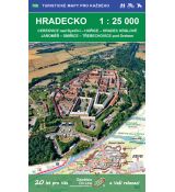 Hradecko 1:25 000 (2020, 1. vydání, GOL_106), turistická mapa Geodézie On Line