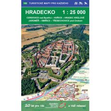 Hradecko 1:25 000 (2020, 1. vydání, GOL_106), turistická mapa Geodézie On Line