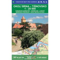 Okolí Brna Tišnovsko 1:25 000 (2020, 2. vydání, GOL_85), mapa Geodézie On Line
