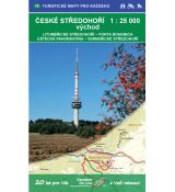 České středohoří 1: 25 000, východ (2020,2. vydání, GOL_78), mapa Geodézie On Line