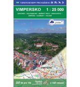Vimpersko 1:25 000 (2020, 1. vydání, GOL_104, pretex); turistická mapa Geodézie On Line, spol. s r. o.