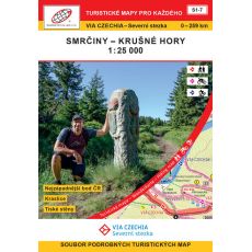 VIA CZECHIA - Severní stezka, BOX 1, S1-7 Smrčiny - Krušné hory 1 : 25 000 (2022, 1. vydání, S1-7)