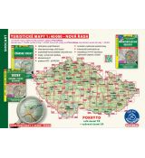 Přehledka kladu listů Shocart 1:40 000, turistická mapa