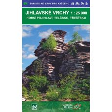 Jihlavské vrchy 1:25 000, podrobná mapa Geodézie On Line