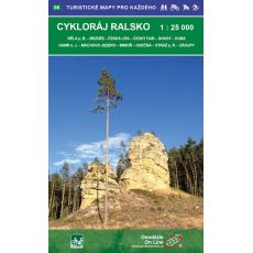 Cykloráj Ralsko 1:25 000, turistická a cykloturistická mapa Geodézie On Line