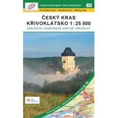 Český kras, Křivoklátsko 1 : 25 000 (2024, 1. vydání, GOL_110)