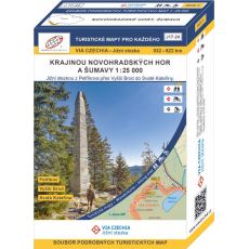 VIA CZECHIA - Jižní stezka, BOX 3, Krajinou Novohradských hor a Šumavy 1 : 25 000 (2024, 1. vydání, J17-24)