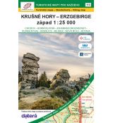 Krušné hory - západ 1:25 000 (2025, 1. vydání, GOL_113), obálka turistické mapy