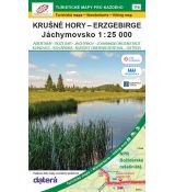 Krušné hory - Jáchymovsko 1:25 000 (2025, 1. vydání, GOL_113), obálka turistické mapy