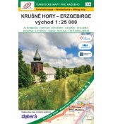 Krušné hory - východ, oboustranná turistická a cykloturistická mapa 1:25 000, Geodézie On Line, obálka