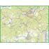 Mapová tabule 1:20 000, mapový výřez 1200x900 mm, DIBOND deska