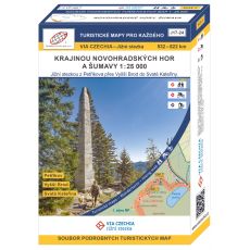 VIA CZECHIA Jižní stezka, turistické mapy 1:25 000, soubor map, Geodézie On Line