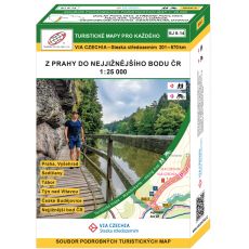 VIA CZECHIA Stezka středozemím - box 2, turistické mapy 1:25 000, soubor map, Geodézie On Line