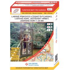 VIA CZECHIA Severní stezka - box 2, turistické mapy 1:25 000, soubor map, Geodézie On Line