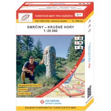 VIA CZECHIA Severní stezka - box 1, turistické mapy 1:25 000, soubor map, Geodézie On Line