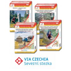 VIA CZECHIA - Severní stezka, kompletní trasa na mapách 1:25 000