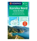 Korsika sever 1:50 000, 3 mapy (KOMPASS 2250)