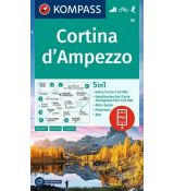 Cortina d'Ampezzo 1:50 000 (KOMPASS 55)