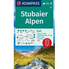 Stubaier Alpen 1:50 000 (KOMPASS 83)