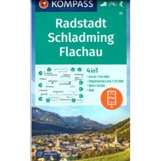 Radstadt, Schladming, Flachau 1:50 000 (KOMPASS 31)