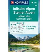 Julské Alpy 1:75 000 (KOMPASS 2801)