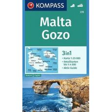 Malta, Gozo 1:25 000 (KOMPASS 235)