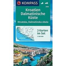 Chrovatsko Dalmátské pobřeží 1:100 000 (KOMPASS 2900)
