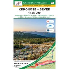 Krkonoše sever 1 : 25 000 (2026, GOL_120), turistická mapa pro celoroční užití, papír