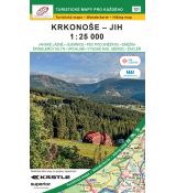 Krkonoše – jih 1 : 25 000 (2026, GOL_121), turistická mapa pro celoroční užití, papír