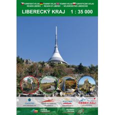 Liberecký ktaj, podrobný turistický atlas. Mapa Geodézie On Line