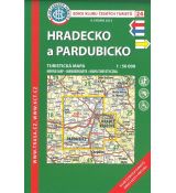 Hradecko a Pardubicko 1:50 000, KČT, turistická mapa