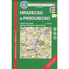 Hradecko a Pardubicko 1:50 000, KČT, turistická mapa