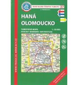 Haná - Olomoucko 1:50 000, KČT, turistická mapa