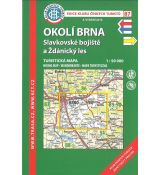 Okolí Brna 1:50 000, KČT, turistická mapa