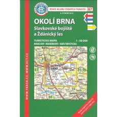 Okolí Brna 1:50 000, KČT, turistická mapa