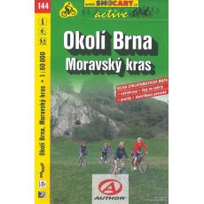 Okolí Brna - Moravský kras 1:60 000, SHOCART, cykloturistická mapa