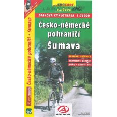 Česko-německé pohraničí Šumava 1:75 000, dálková cyklotrasa, SHOCART