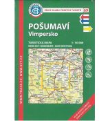 Pošumaví - Vimpersko 1:50 000, KČT, turistická mapa