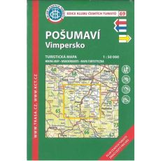 Pošumaví - Vimpersko 1:50 000, KČT, turistická mapa